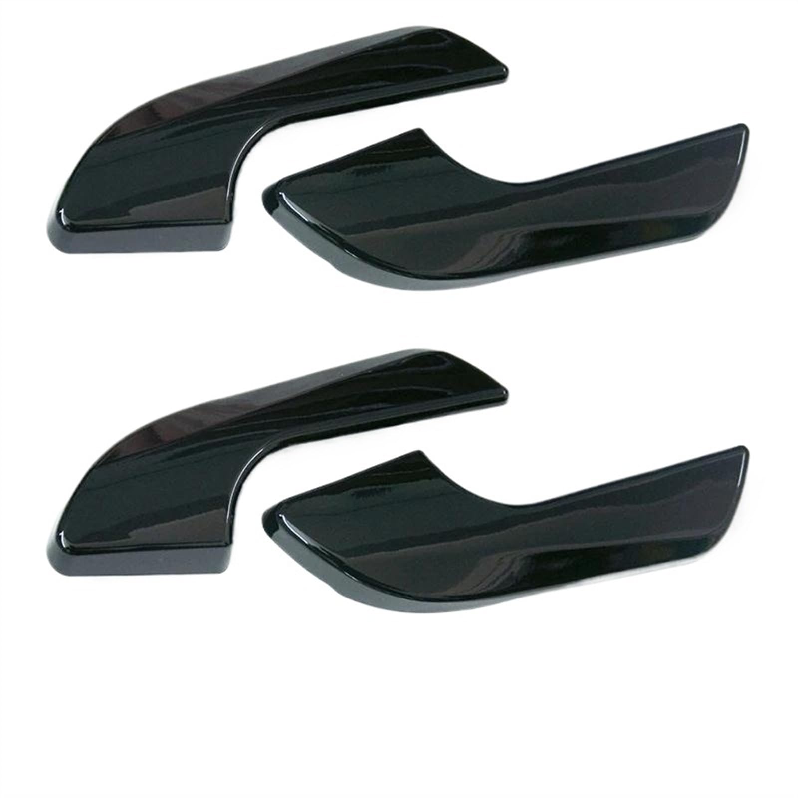 Aufkleber Abdeckung Cover Decal Trim Für Alfa Für Romeo Für Giulietta Tür Inner Griff Dekoration Shell Schutzhülle Auto Aufkleber Innen Zubehör Trim(Black-4pcs) von SCUASKJ