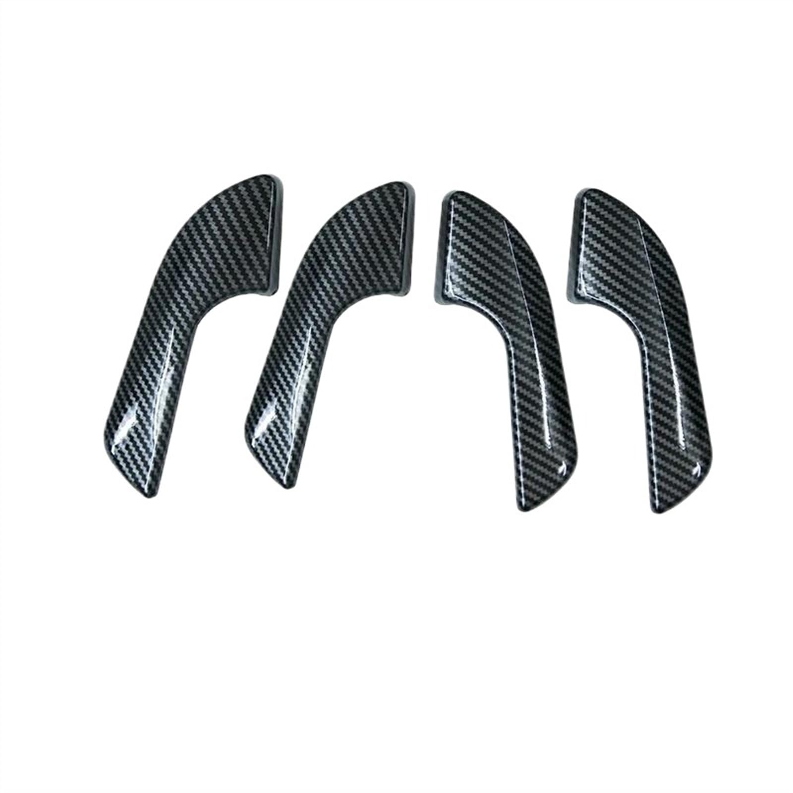 Aufkleber Abdeckung Cover Decal Trim Für Alfa Für Romeo Für Giulietta Tür Inner Griff Dekoration Shell Schutzhülle Auto Aufkleber Innen Zubehör Trim(Carbon style-4pcs) von SCUASKJ