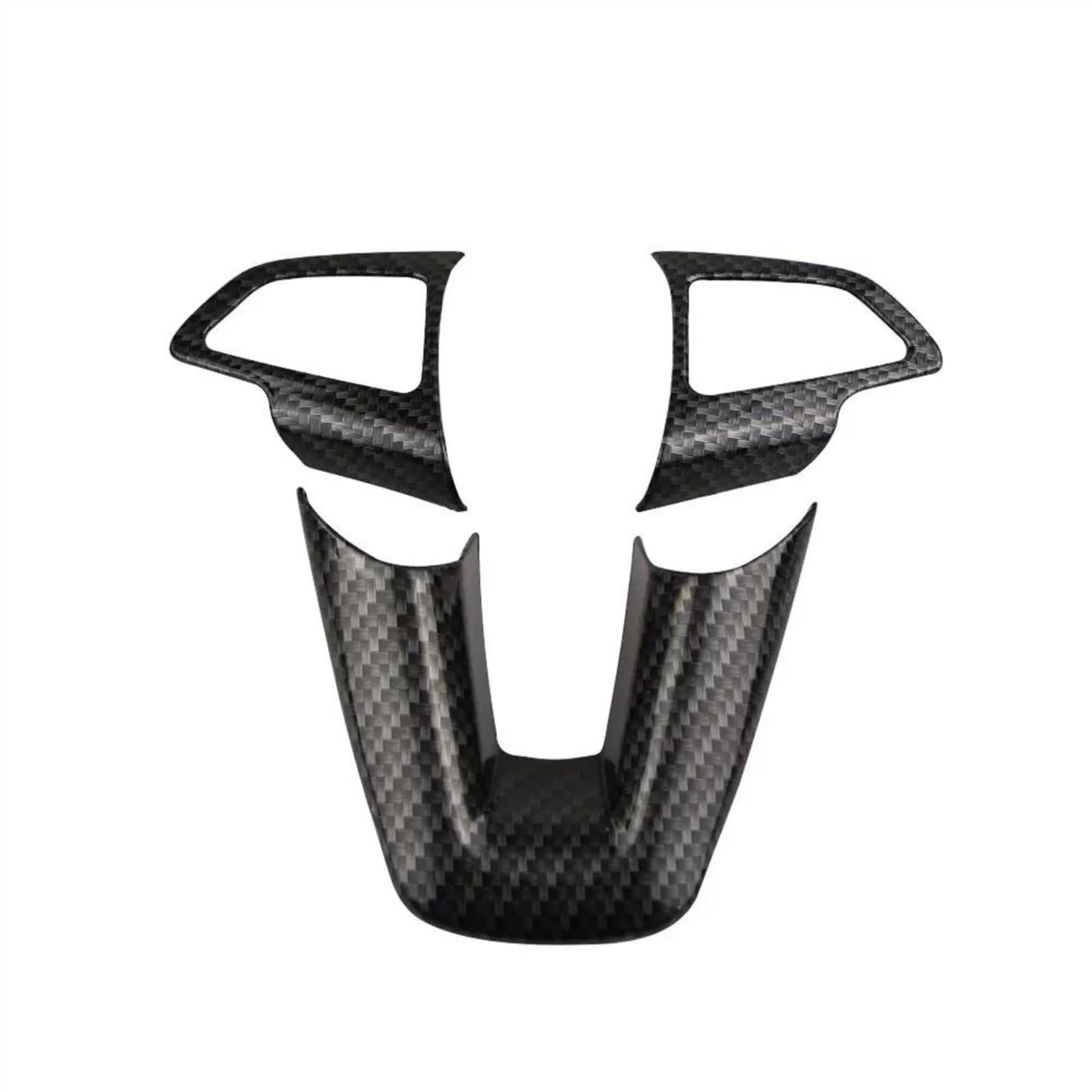 Aufkleber Abdeckung Cover Decal Trim Für Ford Für Focus 3 MK3 2015 2016 2017 2018 Auto Innen Stil Lenkrad Dekoration Form Rahmen Abdeckung Trim(Schwarz) von SCUASKJ