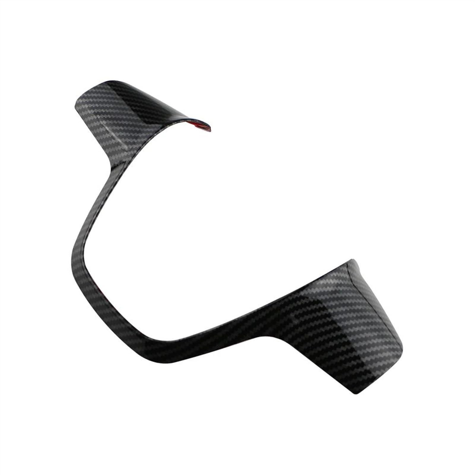 Aufkleber Abdeckung Cover Decal Trim Für Ford Für Focus 3 MK3 Limousine Fließheck Für Kuga Für Escape 2012 2013 2014 Auto Lenkrad Trim Abdeckung Aufkleber Dekoration Fall(Black Larger) von SCUASKJ