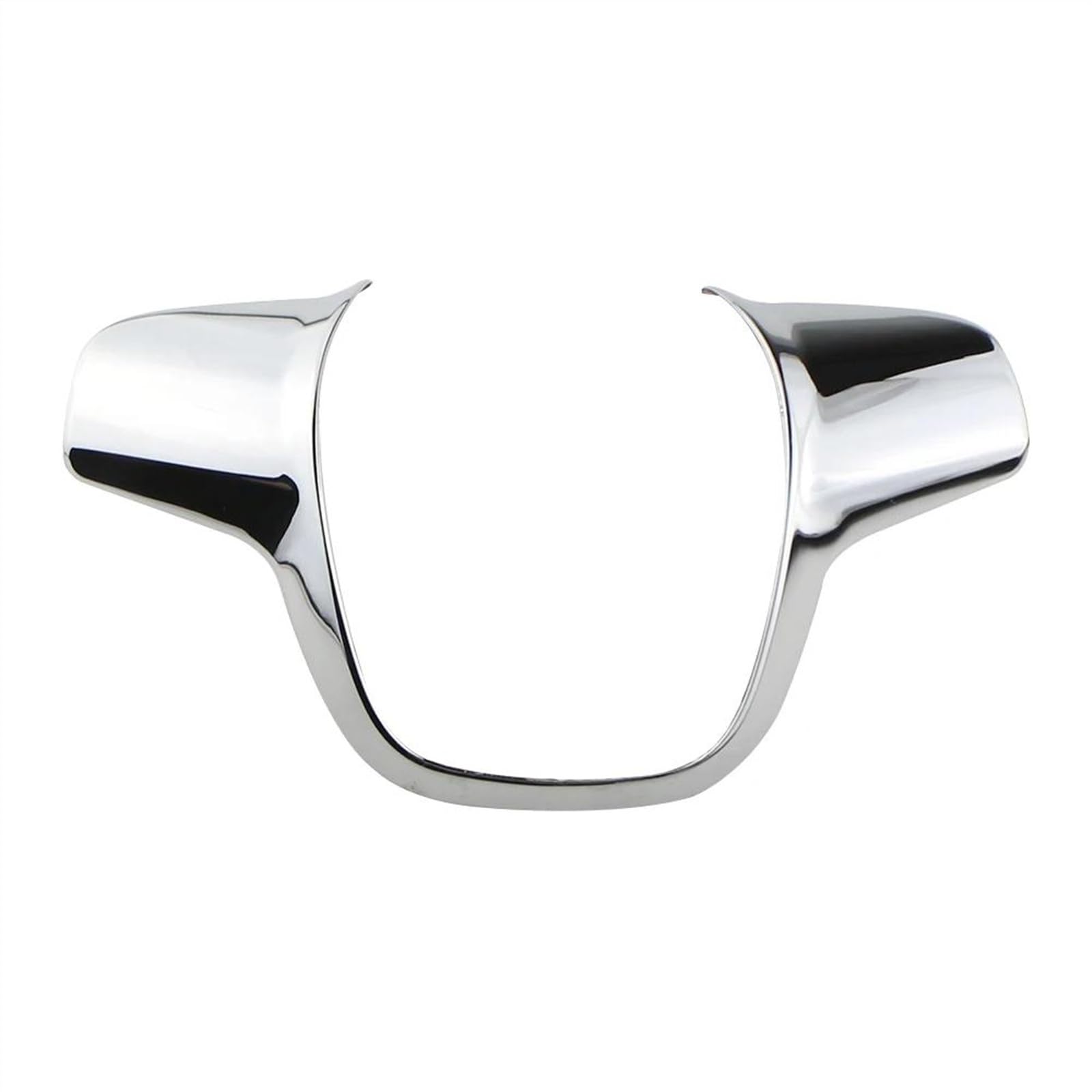 Aufkleber Abdeckung Cover Decal Trim Für Ford Für Focus 3 MK3 Limousine Fließheck Für Kuga Für Escape 2012 2013 2014 Auto Lenkrad Trim Abdeckung Aufkleber Dekoration Fall(Silver Larger) von SCUASKJ