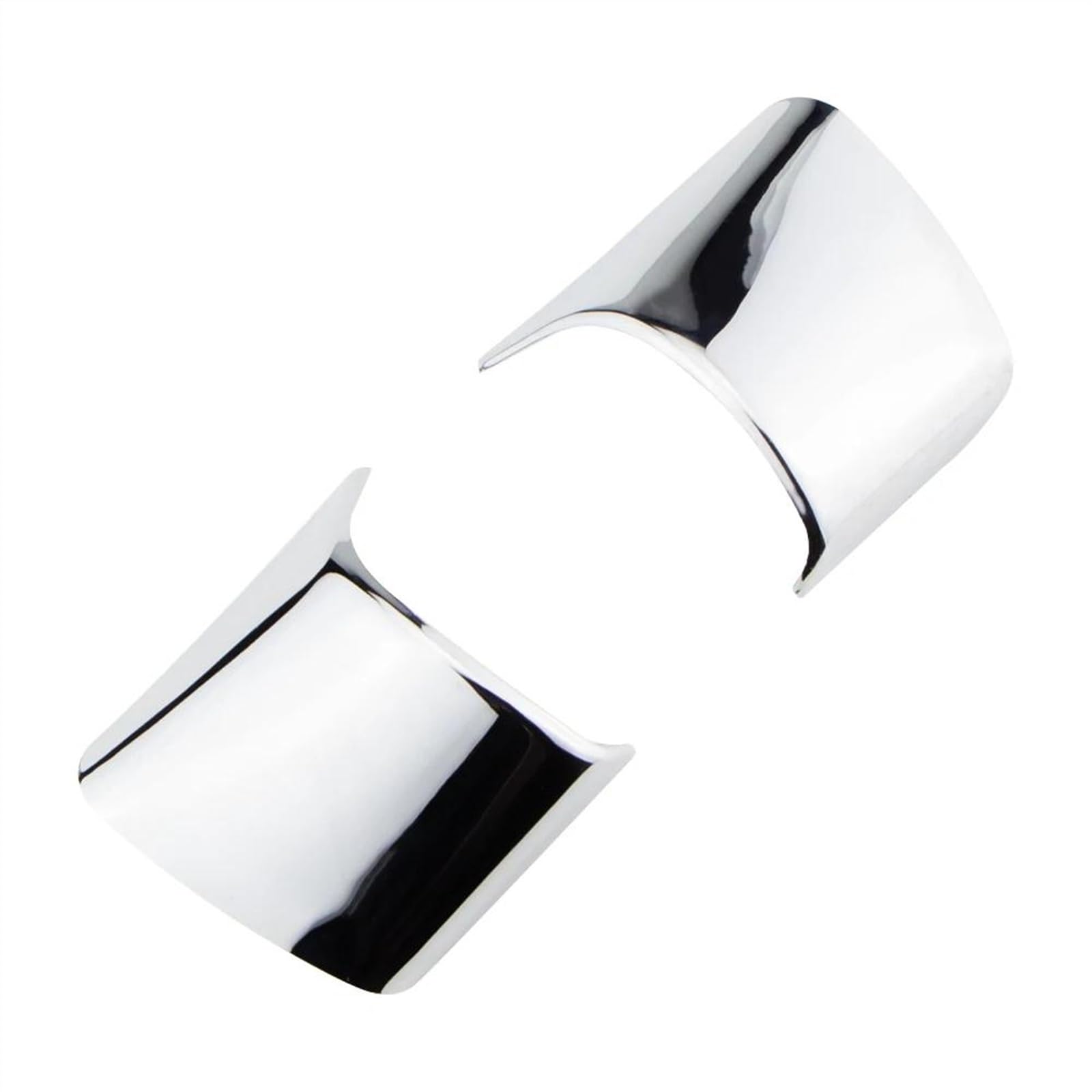 Aufkleber Abdeckung Cover Decal Trim Für Ford Für Focus 3 MK3 Limousine Fließheck Für Kuga Für Escape 2012 2013 2014 Auto Lenkrad Trim Abdeckung Aufkleber Dekoration Fall(Silver small) von SCUASKJ
