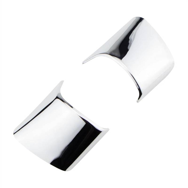 Aufkleber Abdeckung Cover Decal Trim Für Ford Für Focus 3 MK3 Limousine Fließheck Für Kuga Für Escape 2012 2013 2014 Auto Lenkrad Trim Abdeckung Aufkleber Dekoration Fall(Silver small) von SCUASKJ