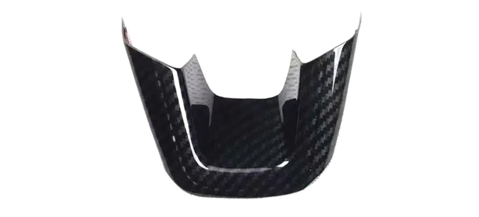 Aufkleber Abdeckung Cover Decal Trim Für Jeep Für Kompass 2017 2018 2019 1pc Auto Lenkrad Unten Dekoration Lünette Abdeckung Aufkleber Innen Auto Styling Form(Carbon Fiber Black) von SCUASKJ