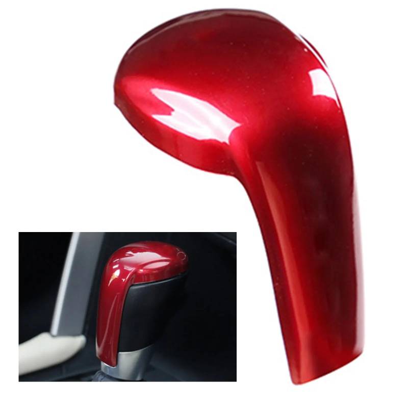Aufkleber Abdeckung Cover Decal Trim Für Mazda 2 3 6 BM GJ Für Demio Für CX3 Für CX5 Für CX8 Für CX9 Für Axela 2014-2021 2022 Auto Getriebe Kopf Schaltknauf Griff Abdeckung Trim(Rot) von SCUASKJ