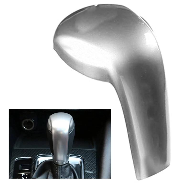 Aufkleber Abdeckung Cover Decal Trim Für Mazda 2 3 6 BM GJ Für Demio Für CX3 Für CX5 Für CX8 Für CX9 Für Axela 2014-2021 2022 Auto Getriebe Kopf Schaltknauf Griff Abdeckung Trim(Silber) von SCUASKJ