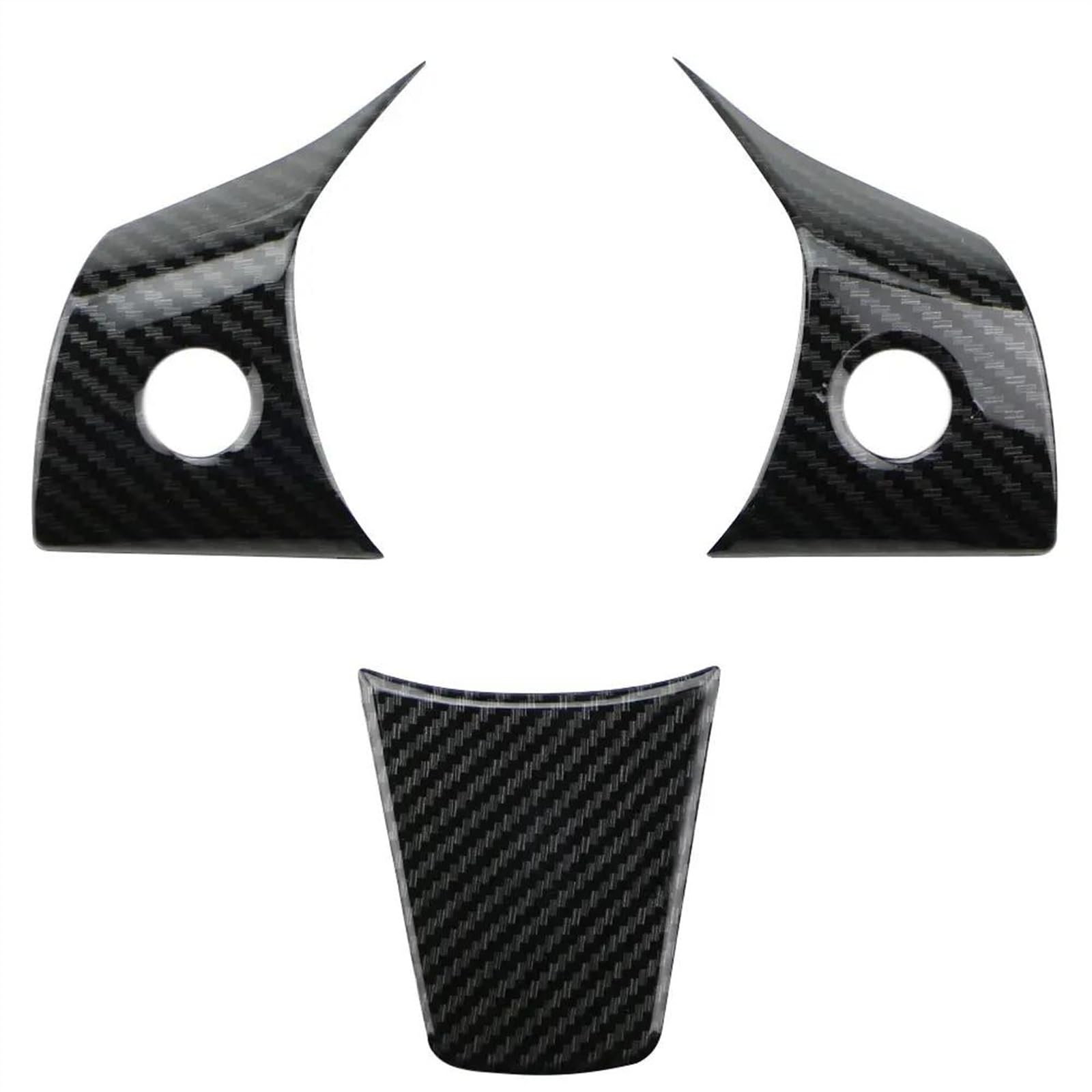 Aufkleber Abdeckung Cover Decal Trim Für Tesla Für Modell 3 2016 2017 2018-2022 Für Modell Y 2019 2020 2021 2022 Auto Innen Lenkrad Tasten Panel Aufkleber Trim Abdeckung(3Pcs Style) von SCUASKJ