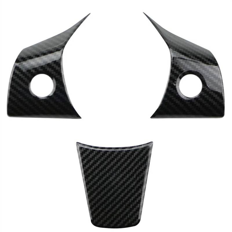 Aufkleber Abdeckung Cover Decal Trim Für Tesla Für Modell 3 2016 2017 2018-2022 Für Modell Y 2019 2020 2021 2022 Auto Innen Lenkrad Tasten Panel Aufkleber Trim Abdeckung(3Pcs Style) von SCUASKJ