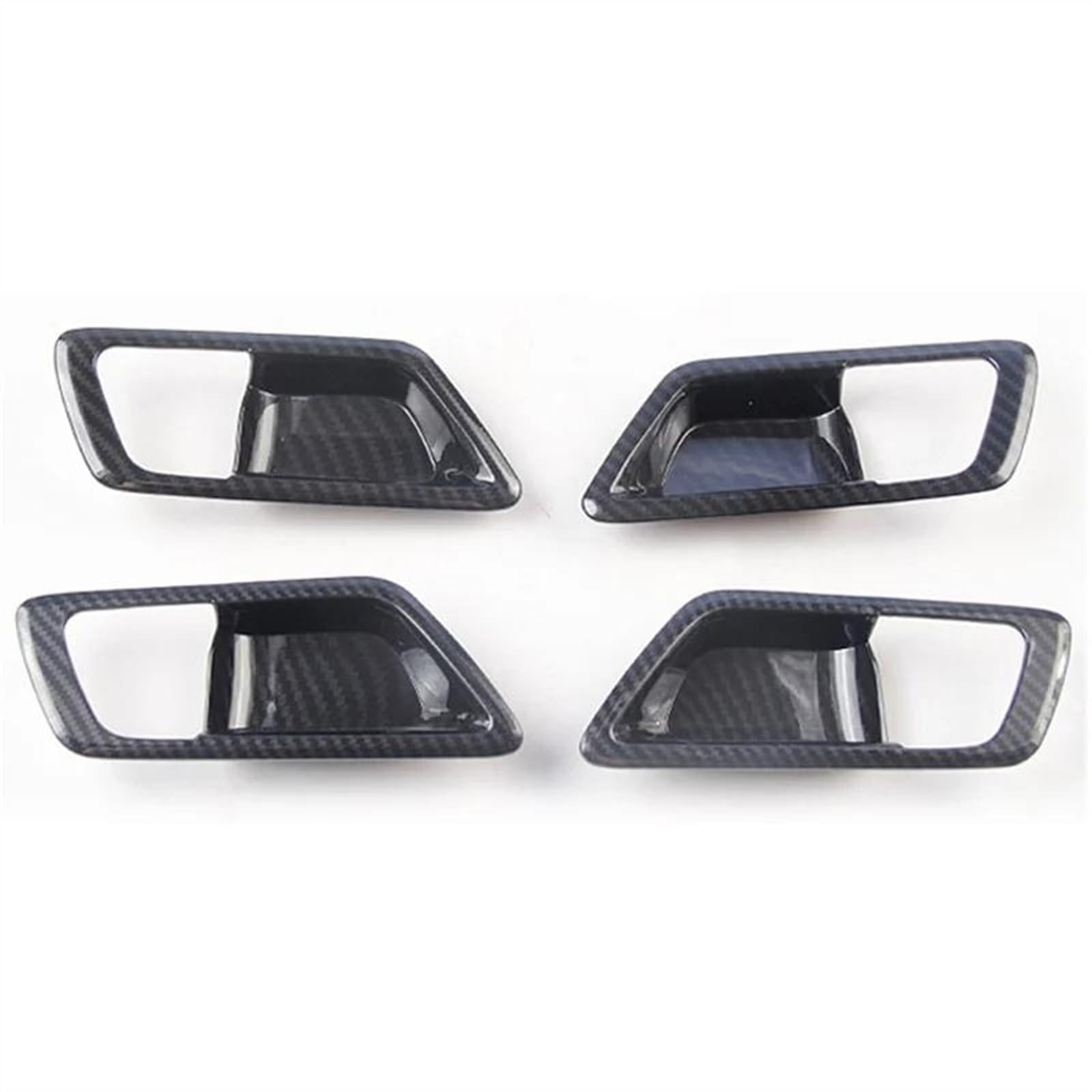 Aufkleber Abdeckung Cover Decal Trim Für Toyota Für C-HR Für CHR 2016 2017 2018 Innen Tür Griff Bowl Abdeckung Trim Fangen Rahmen Lünette Molding Garnieren Surround(Kohlefaser) von SCUASKJ