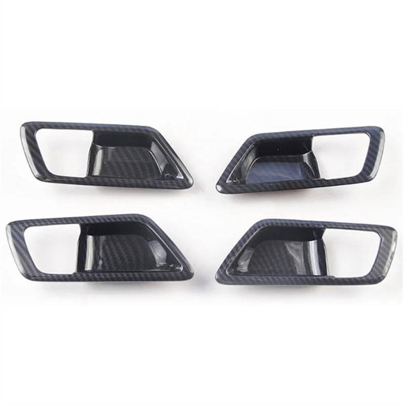 Aufkleber Abdeckung Cover Decal Trim Für Toyota Für C-HR Für CHR 2016 2017 2018 Innen Tür Griff Bowl Abdeckung Trim Fangen Rahmen Lünette Molding Garnieren Surround(Kohlefaser) von SCUASKJ