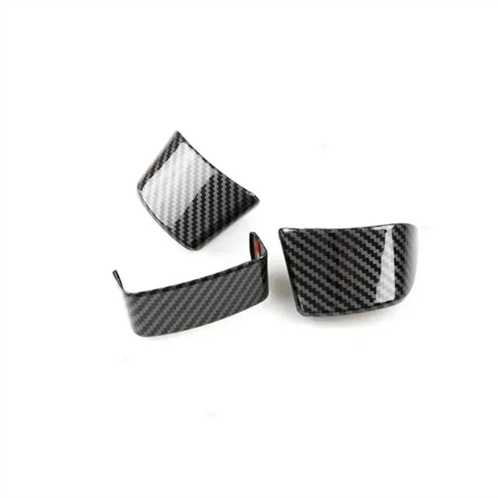 Aufkleber Abdeckung Cover Decal Trim Für VW Für Passat B6 Für Jetta Für Golf 5 MK5 Für Tiguan Für Touran 2007 2008 2009 2010 2011 Auto Innen Lenkrad Dekorative Patch(Carbon Fibre) von SCUASKJ