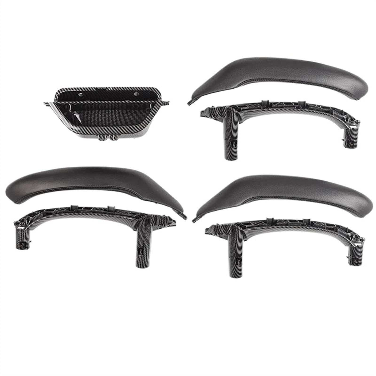 Aufkleber Abdeckung Cover Decal Trim Für X3 Für X4 F26 F25 2011 2012-2015 2016 2017 Auto Interior Styling Innentür Pull Griffe Ersetzen Abdeckung Türgriff Montage(Assembly CarbonBlack) von SCUASKJ