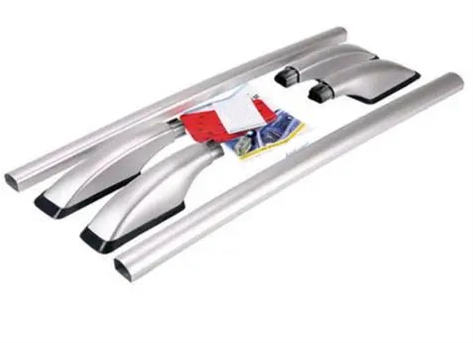 Auto Aluminiumlegierung Dachträger Gepäckträger Bar Autozubehör Für Skoda Für Fabia Schrägheck Dachträger Relingträger(Silber) von SCUASKJ