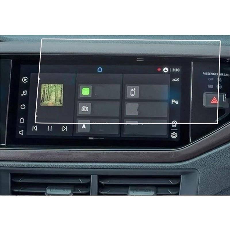 Auto Displayschutzfolie 10,1 Zoll Auto GPS Navigation Gehärtetes Glas Displayschutzfolie Innenaufkleber Für VW Für Virtus 2023 2024 GPS Schutzfolie(for GPS) von SCUASKJ