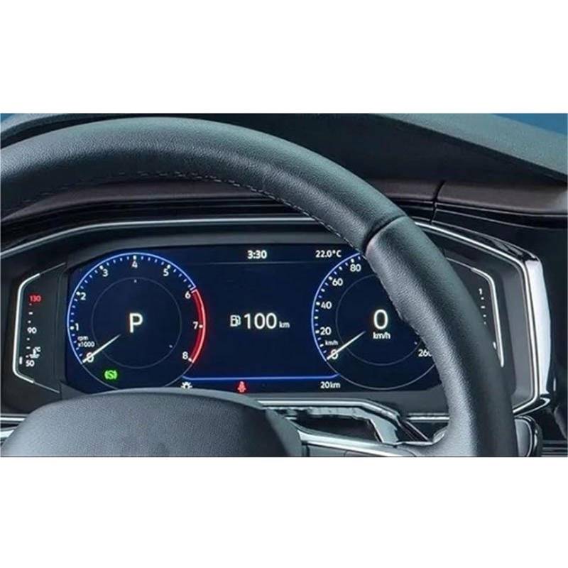 Auto Displayschutzfolie 10,1 Zoll Auto GPS Navigation Gehärtetes Glas Displayschutzfolie Innenaufkleber Für VW Für Virtus 2023 2024 GPS Schutzfolie(for Instrument) von SCUASKJ
