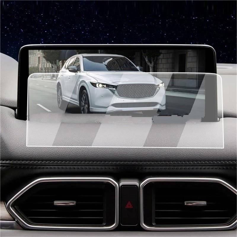Auto Displayschutzfolie 10,25 Zoll Autoradio GPS-Navigation Displayschutzfolie Aus Gehärtetem Glas Für Mazda Für CX-5 Für CX-9 Für CX5 2022 2023 2024 GPS Schutzfolie von SCUASKJ