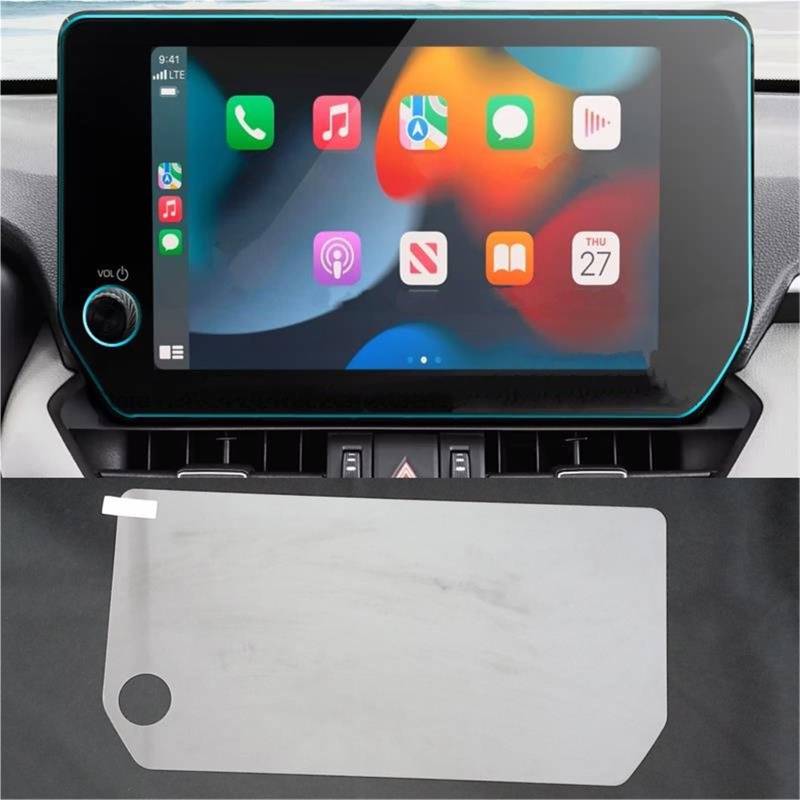 Auto Displayschutzfolie 10,5 Zoll Auto-Infotainment-Navigation GPS-Display Aus Gehärtetem Glas Für Toyota Für RAV4 Serie 2023 GPS Schutzfolie(10.5 inch) von SCUASKJ