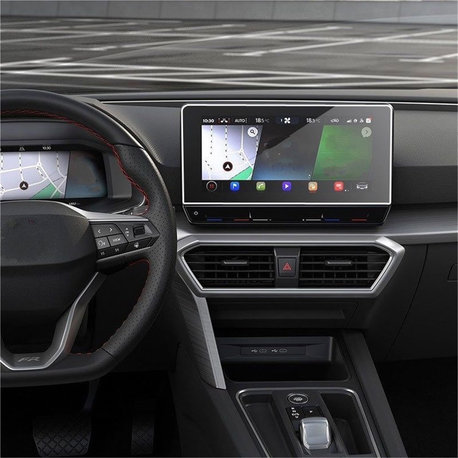 Auto Displayschutzfolie 10 Zoll Auto GPS Navigation Center Touch Display PET Film Screen Protector Für Cupra Für Leon 2020 GPS Schutzfolie Auto Displayschutzfolie 10 Zoll Auto GPS Navigation Center Touch Display PET Film Screen Protector Für Cupra Für Leon 2020 GPS Schutzfolie von SCUASKJ