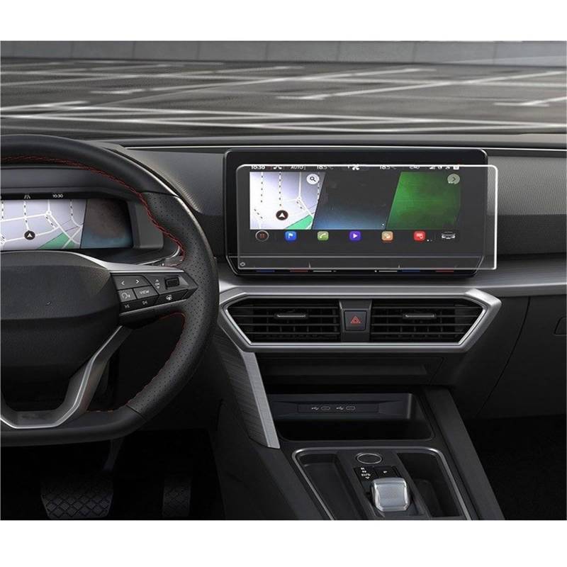 Auto Displayschutzfolie 10 Zoll Auto GPS Navigation Center Touch Display PET Film Screen Protector Für Sitz Für Leon MK4 GPS Schutzfolie von SCUASKJ