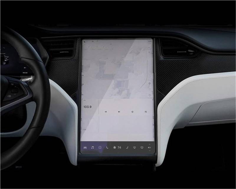 Auto Displayschutzfolie 15 "Center Screen Gehärtetem Glas Touchscreen Protector Film Screen Protecto Für Tesla Für Modell Für X/S 2021 GPS Schutzfolie von SCUASKJ