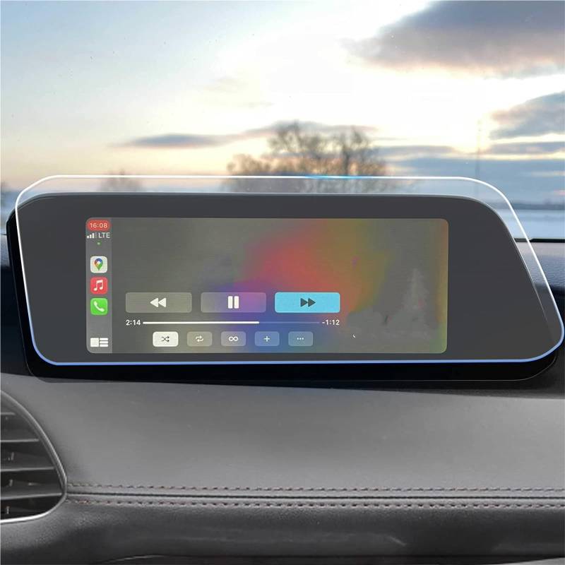 Auto Displayschutzfolie 8,8 Zoll Autoradio GPS-Navigation Innenausstattung Gehärtetes Glas Displayschutzfolie Für Mazda 3 2019 2020 2021 2022 2023 GPS Schutzfolie von SCUASKJ