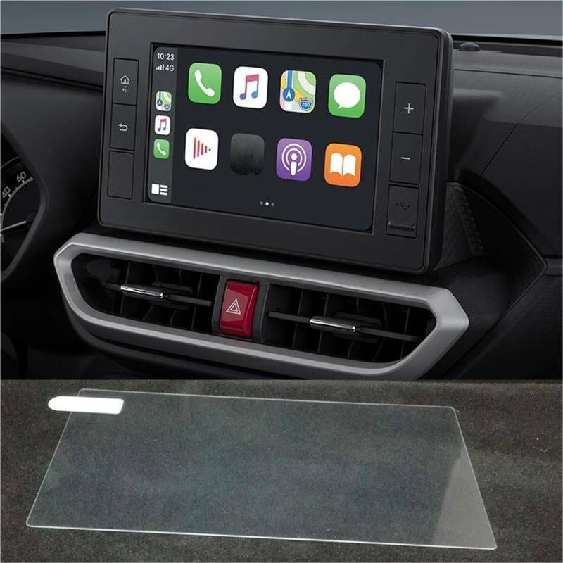 Auto Displayschutzfolie 8 Zoll Auto-Infotainment-Radio GPS-Navigation Gehärtetem Glas Displayschutzfolie Für Toyota Für Raize 2023 2024 GPS Schutzfolie von SCUASKJ