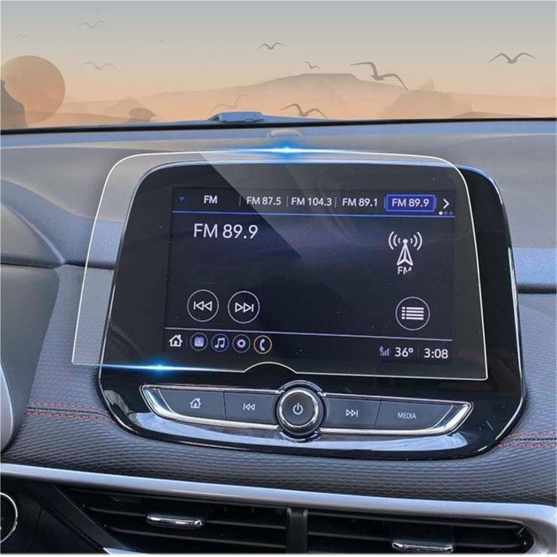 Auto Displayschutzfolie 8-Zoll-Autoradio-GPS-Navigation Anti-Scratch-Zubehör Gehärtetes Glas-Displayschutzfolie Für Chevrolet Für Tracker 2020 2021 2022 GPS Schutzfolie von SCUASKJ