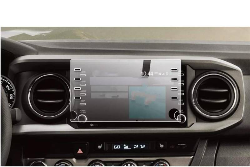Auto Displayschutzfolie 8-Zoll-Autoradio GPS-Navigation Innenausstattung Gehärtetes Glas Displayschutzfolie Für Toyota Für Tacoma 2022 2023 GPS Schutzfolie von SCUASKJ