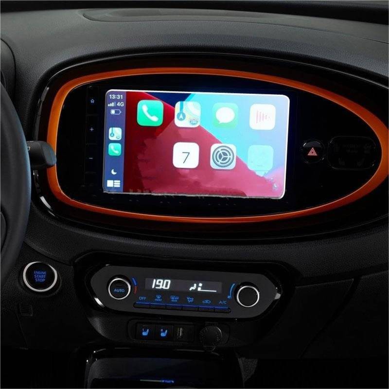 Auto Displayschutzfolie 9-Zoll-Autoradio GPS-Navigation Innenausstattung Gehärtetes Glas Displayschutzfolie Für Toyota Für Aygo X 2022 GPS Schutzfolie von SCUASKJ