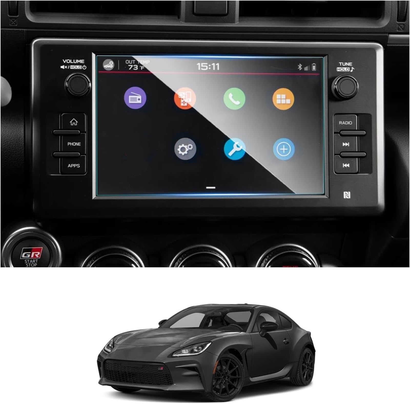 Auto Displayschutzfolie Auto 8 Zoll Touchscreen Navigation GPS Gehärtetem Glas Film Schutz Für Toyota Für GR86 2025 2024 2023 2022 GPS Schutzfolie Auto Displayschutzfolie Auto 8 Zoll Touchscreen Navigation GPS Gehärtetem Glas Film Schutz Für Toyota Für GR86 2025 2024 2023 2022 GPS Schutzfolie von SCUASKJ