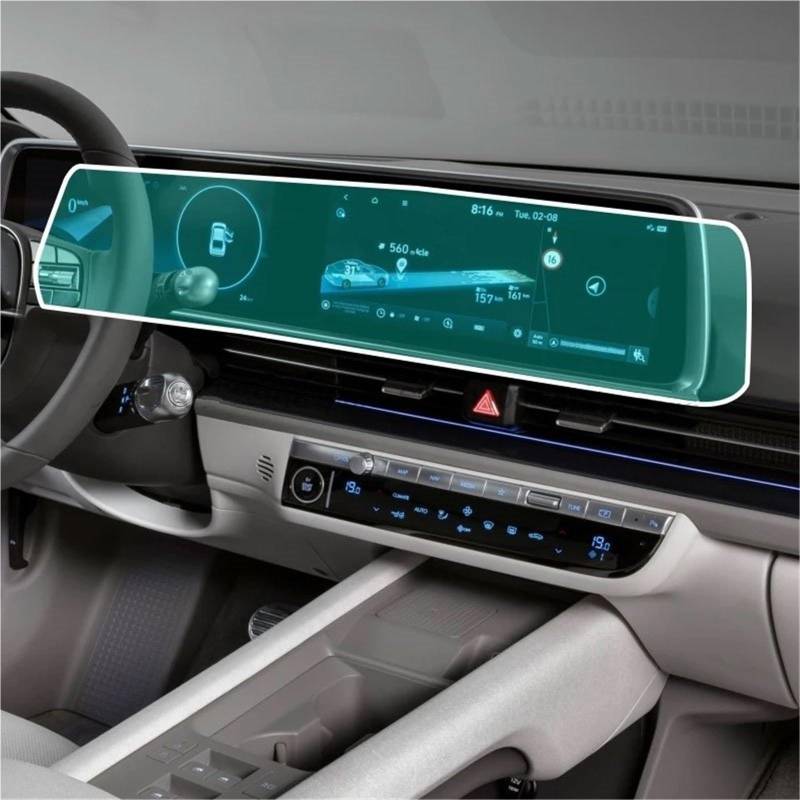 Auto Displayschutzfolie Auto GPS Navigation Bildschirm Anti-Scratch-Film Zubehör TPU Schutz Film Für Hyundai Für Ioniq 6 2022 2023 GPS Schutzfolie von SCUASKJ