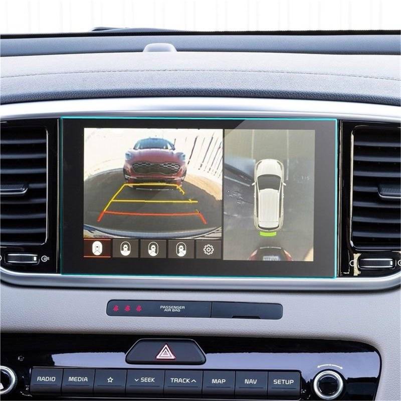 Auto Displayschutzfolie Auto GPS Navigation Bildschirm Gehärtetem Film Aufkleber LCD Für Kia Für Sportage 4 2016 2017 2018 2019 2020 GPS Schutzfolie(152x91mm) von SCUASKJ