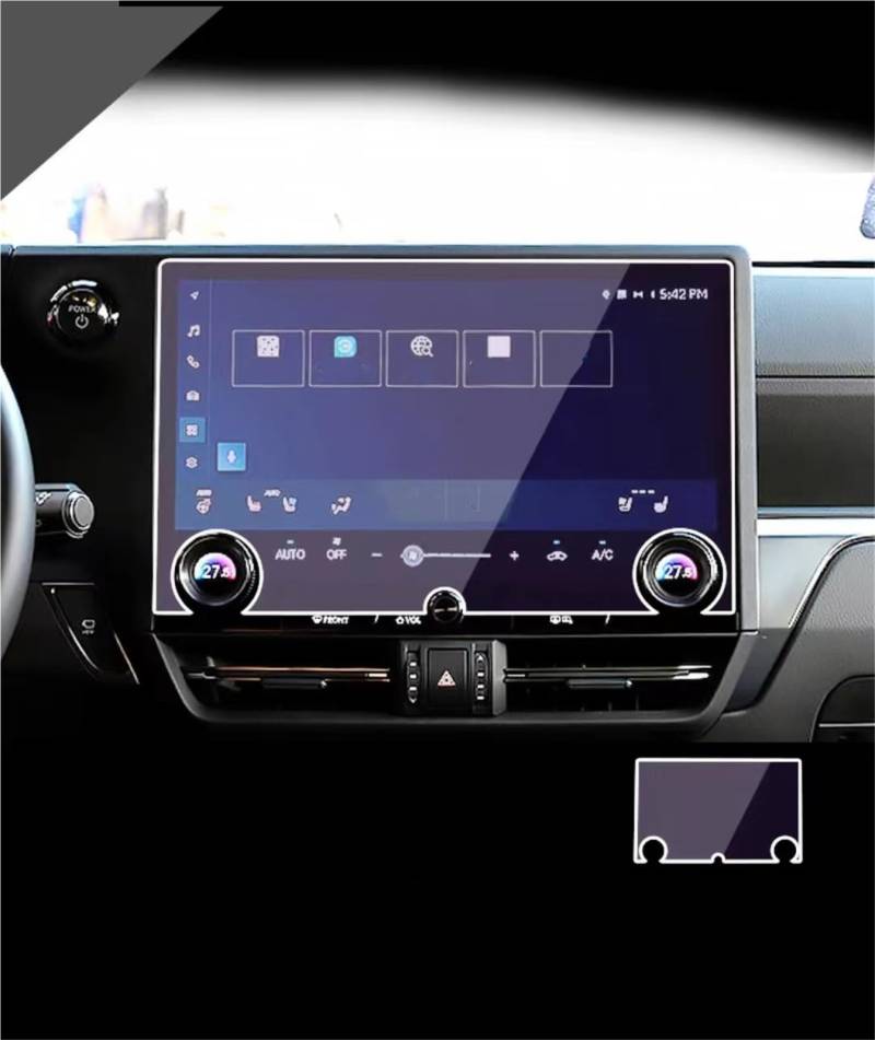 Auto Displayschutzfolie Auto GPS Navigation Center Touch Und Dashboard Gehärtetem Glas Screen Protector Film Für Lexus Für GX 2024 GPS Schutzfolie(GPS) von SCUASKJ