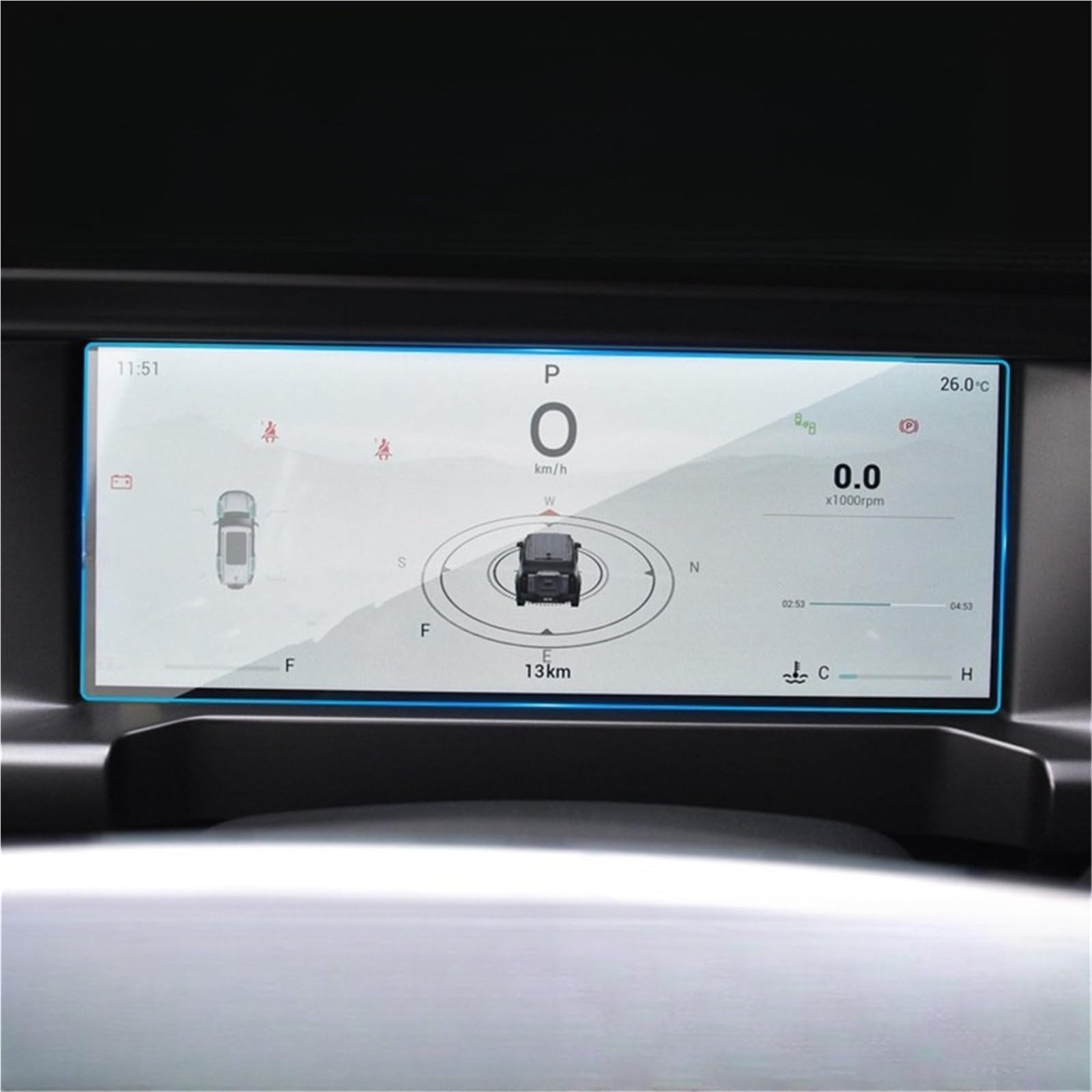 Auto Displayschutzfolie Auto GPS-Navigation Gehärtetem Glas Dashboard Screen Protector Film 15,6 Zoll Für Jetour Für Traveller T2 2024 2023 GPS Schutzfolie(Dashboard) von SCUASKJ