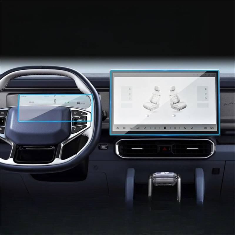Auto Displayschutzfolie Auto GPS-Navigation Gehärtetem Glas Dashboard Screen Protector Film 15,6 Zoll Für Jetour Für Traveller T2 2024 2023 GPS Schutzfolie(GPS and Dashboard) von SCUASKJ