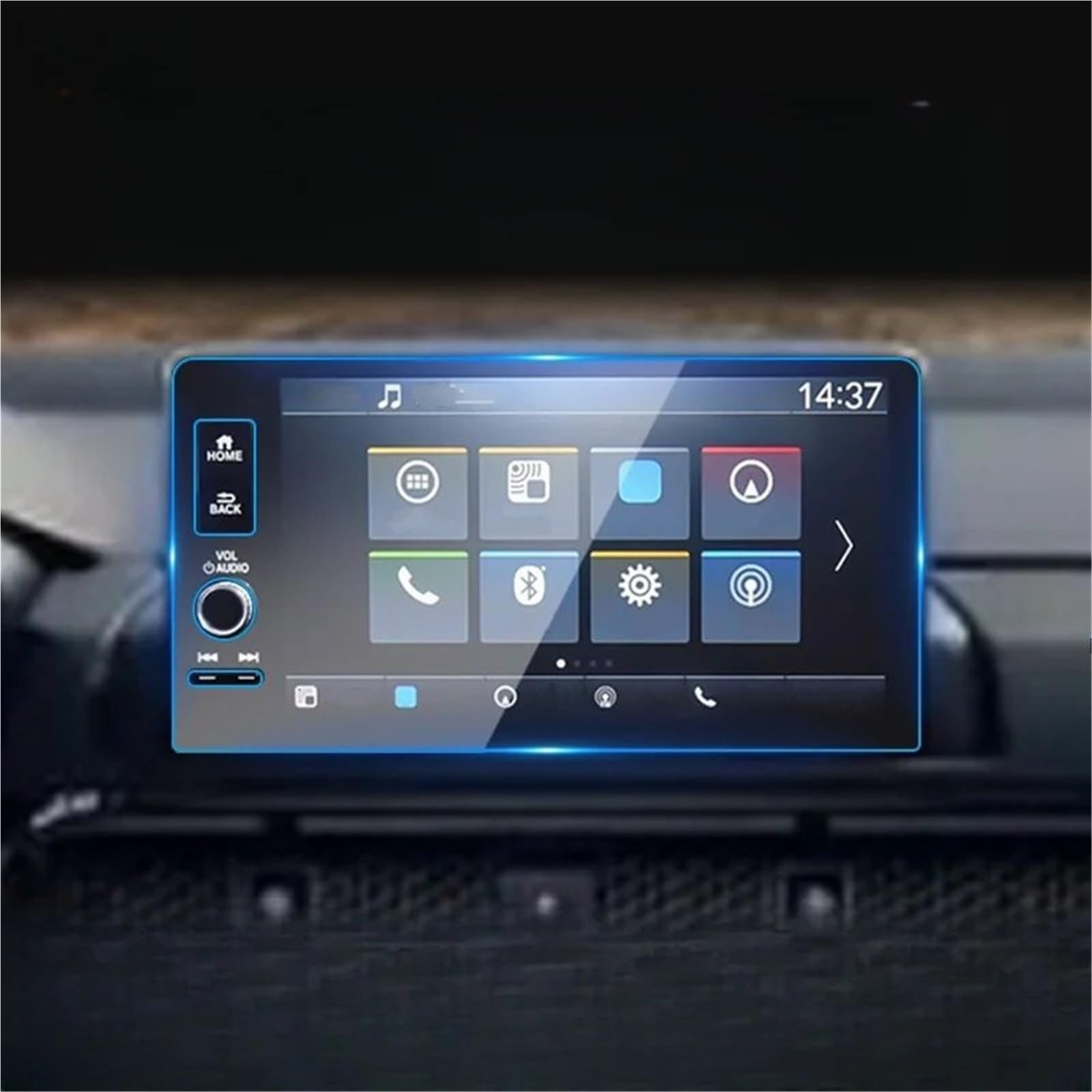 Auto Displayschutzfolie Auto GPS Navigation Gehärtetem Glas Screen Protector Film 9 Zoll Für CRV Für Civic Für HRV Für Pilot 2023 2024 GPS Schutzfolie(Left Hand Drive) von SCUASKJ