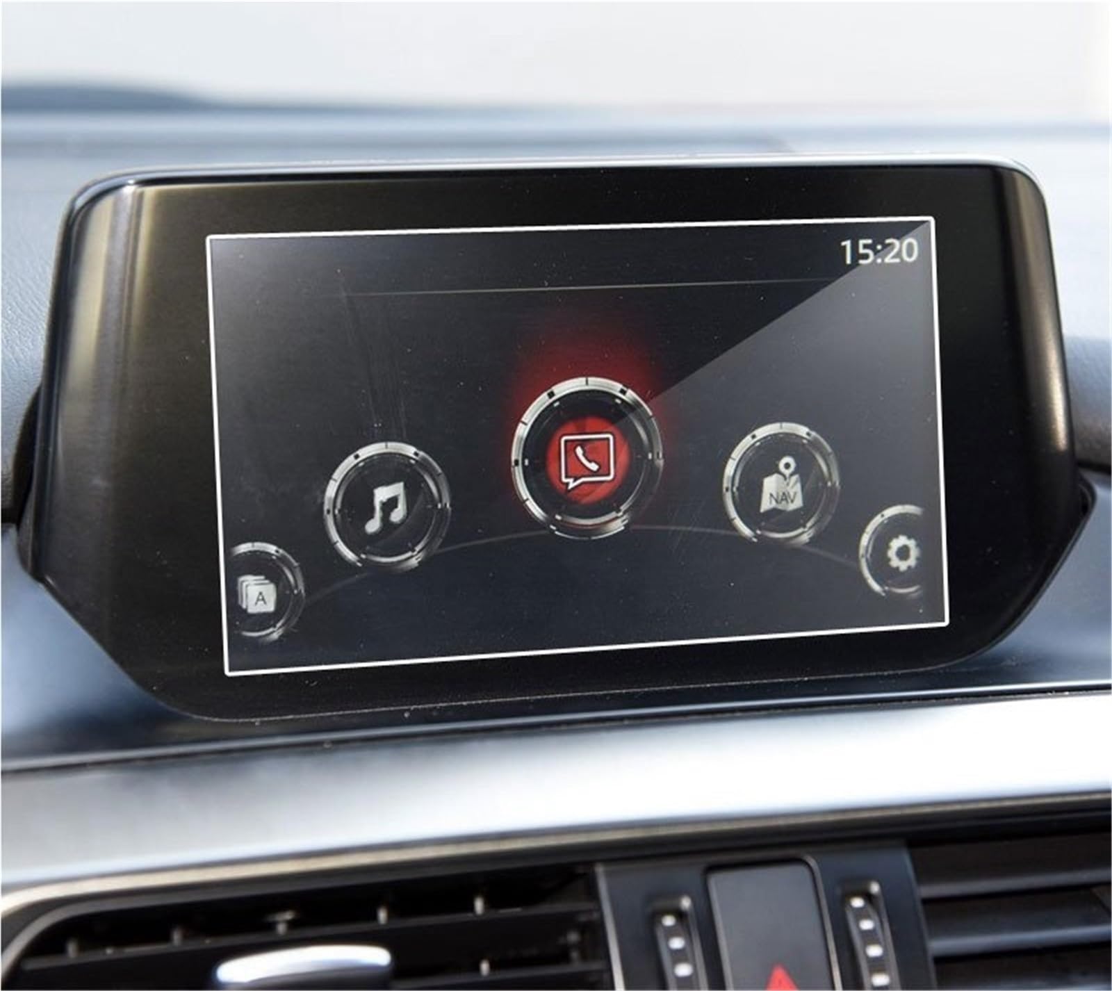 Auto Displayschutzfolie Auto GPS-Navigation Gehärtetem Glas Screen Protector Film Portective Bildschirm Für Mazda 6 Für Atenza 2014 2015 2016 2017 2018 2019 2020 GPS Schutzfolie(2017-2018) von SCUASKJ