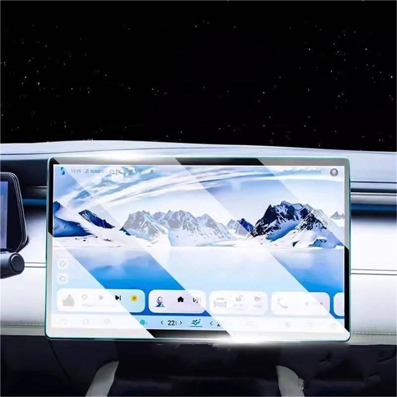 Auto Displayschutzfolie Auto-Infotainment-Radio, GPS-Navigation Und Armaturenbrett, Displayschutzfolie Aus Gehärtetem Glas Für BYD Für Song L 2023 2024 GPS Schutzfolie(GPS 15.6 inch) von SCUASKJ