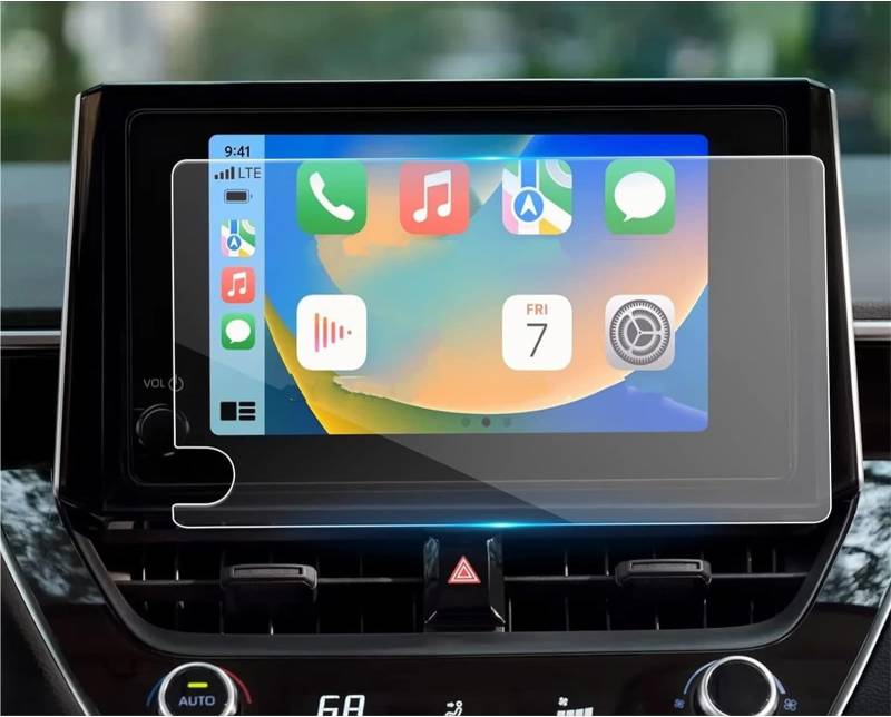 Auto Displayschutzfolie Auto-Infotainment-Radio GPS-Konsole Navigation Displayschutzfolie Aus Gehärtetem Glas Für Toyota Für RAV4 Für RAV 4 2023 2024 GPS Schutzfolie(8 INCH) von SCUASKJ