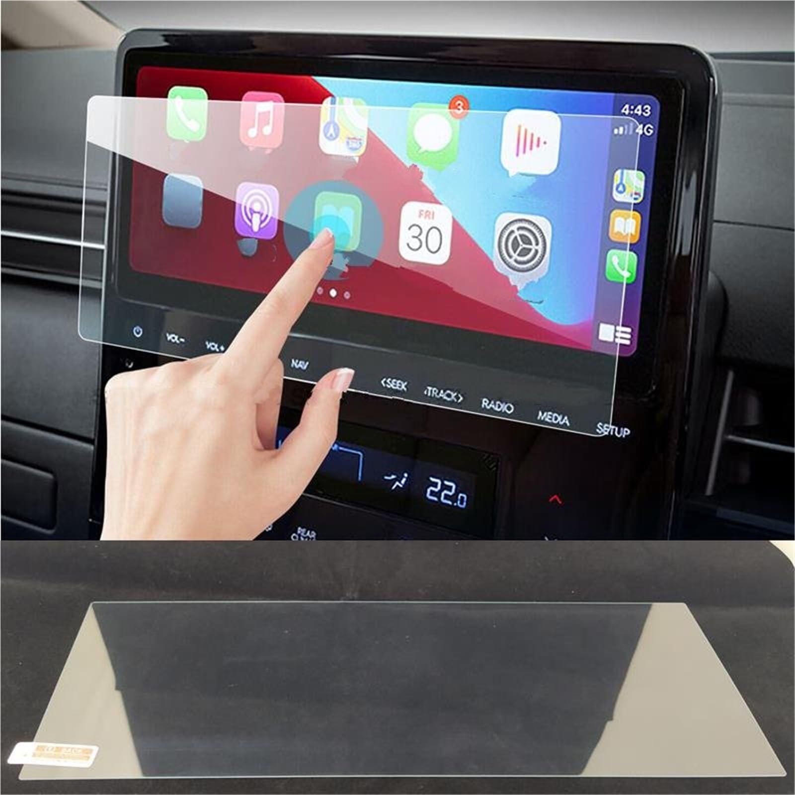 Auto Displayschutzfolie Auto-Infotainment-Radio GPS-Konsole Navigation Gehärtetem Glas Screen Protector Für Hyundai Für Staria 2022 GPS Schutzfolie Auto Displayschutzfolie Auto-Infotainment-Radio GPS-Konsole Navigation Gehärtetem Glas Screen Protector Für Hyundai Für Staria 2022 GPS Schutzfolie von SCUASKJ