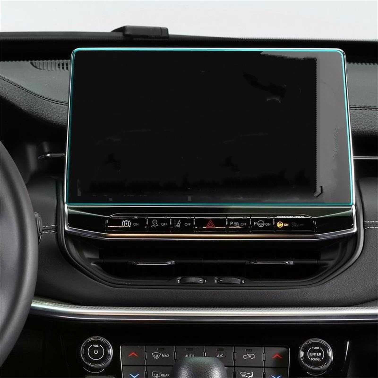 Auto Displayschutzfolie Auto-Infotainment-Radio-Navigations-Display Innenausstattung Gehärtetes Glas Displayschutzfolie Für Jeep Für Kompass 2021 2022 GPS Schutzfolie(8.4 inch) von SCUASKJ