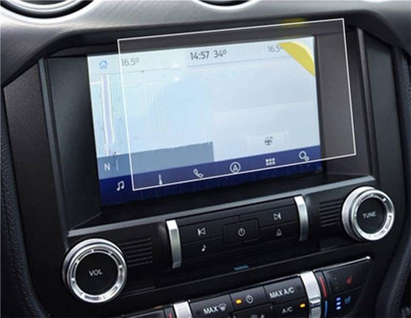 Auto Displayschutzfolie Auto LCD GPS Navigation Gehärtetem Glas Bildschirm Film Protector Für Ford Für Mustang 2017 2018 2019 2020 GPS Schutzfolie von SCUASKJ