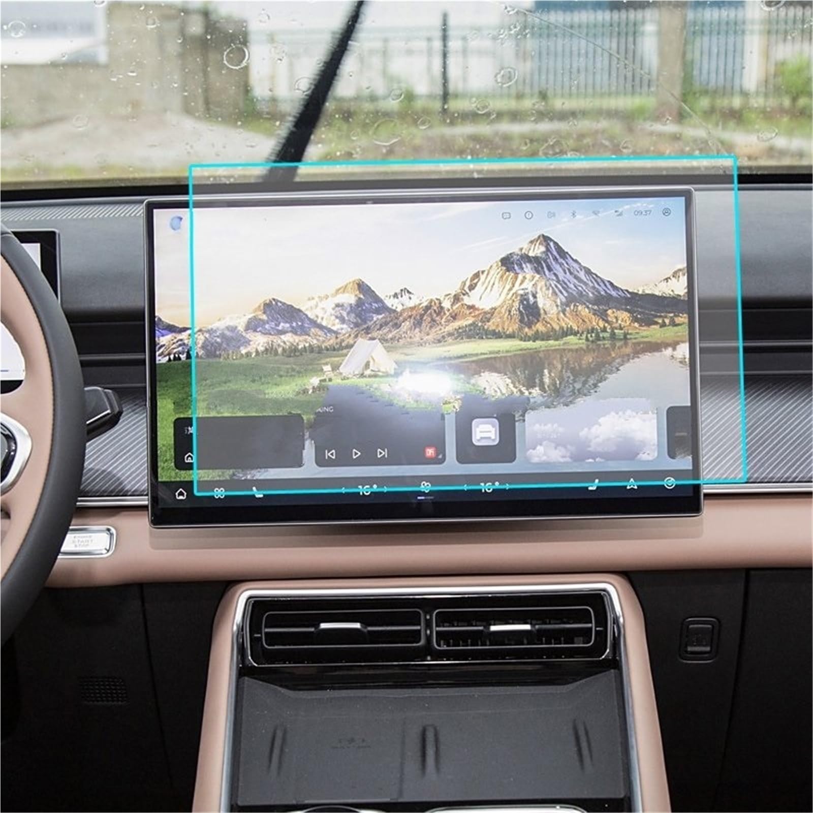 Auto Displayschutzfolie Auto LCD Touchscreen Navigation GPS Schutz Und Dashboard Zubehör Gehärtetem Glas Film Für TIGGO 9 2024 2025 GPS Schutzfolie(GPS) von SCUASKJ