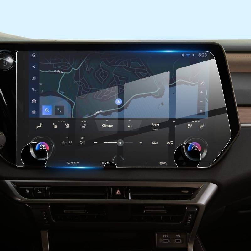 Auto Displayschutzfolie Auto Multimedia Display Screen Protector Innen Zubehör Für Lexus Für RX 350 350H 450H + 500H 2023 2024 GPS Schutzfolie(Left Hand Drive) von SCUASKJ