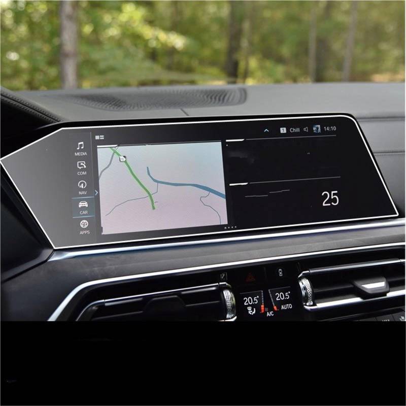 Auto Displayschutzfolie Autonavigation Displayschutzfolie Instrumententafel Schutzfolie Aus Gehärtetem Glas Für X5 Für X6 Für X7 G05 G06 G07 2019 2020 GPS Schutzfolie(GPS Glass) von SCUASKJ