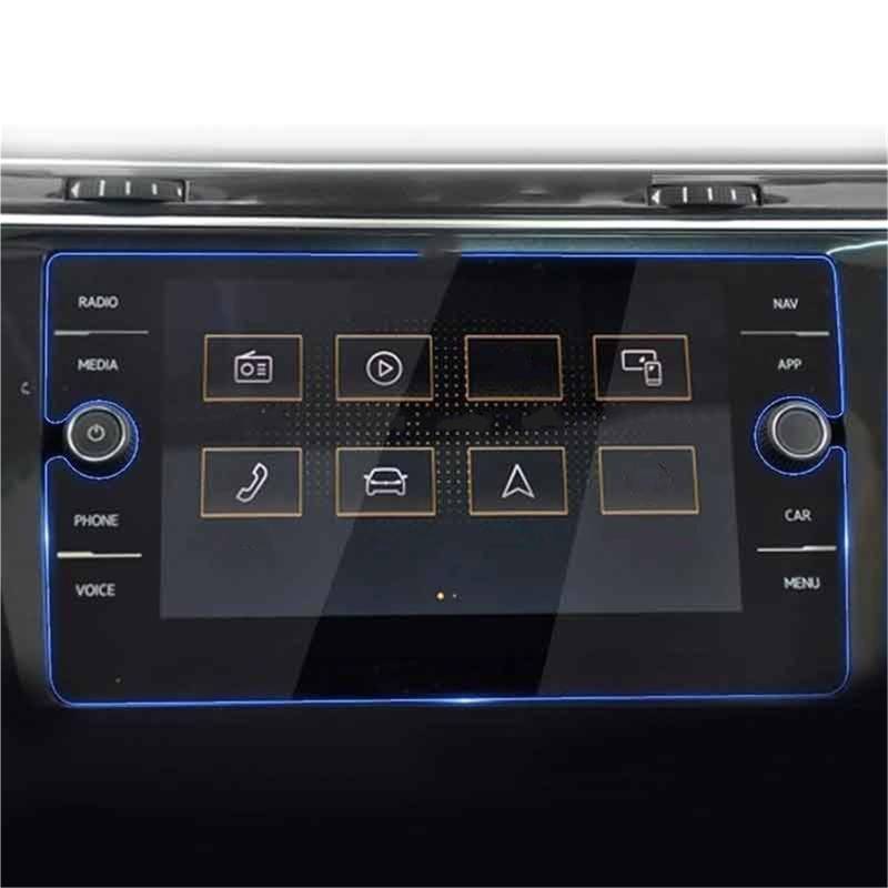 Auto Displayschutzfolie Autonavigation LCD-Display Aus Gehärtetem Glas Für VW Für T-ROC 2017 2018 2019 2020 2021 2022 GPS Schutzfolie von SCUASKJ
