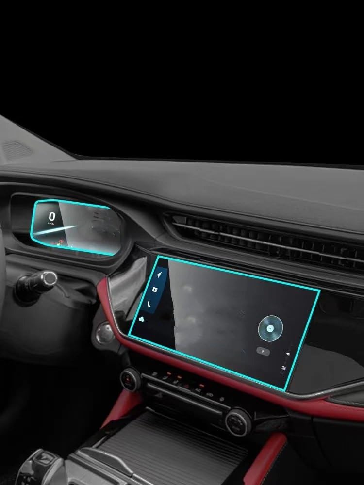 Auto Displayschutzfolie Autoradio, GPS-Navigation Und Armaturenbrett, Gehärtetes Glas, Bildschirmschutzfolie Für Chery Für Omoda S5 2021 2022 GPS Schutzfolie(1 Set.) von SCUASKJ