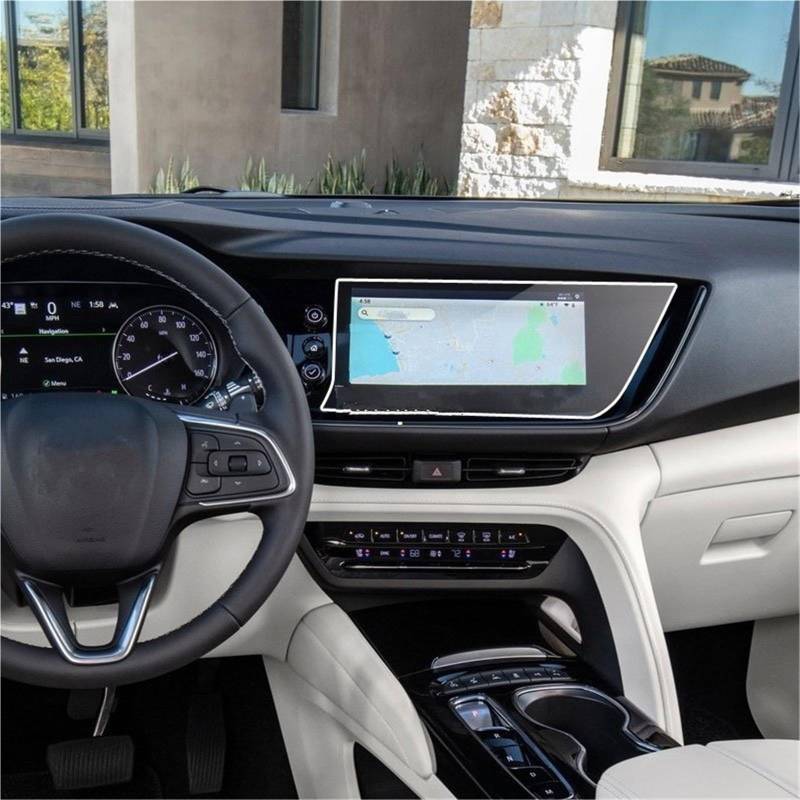 Auto Displayschutzfolie Autoradio GPS-Navigation Innenausstattung Gehärtetes Glas Displayschutzfolie Für Buick Für Envision 2021 GPS Schutzfolie von SCUASKJ