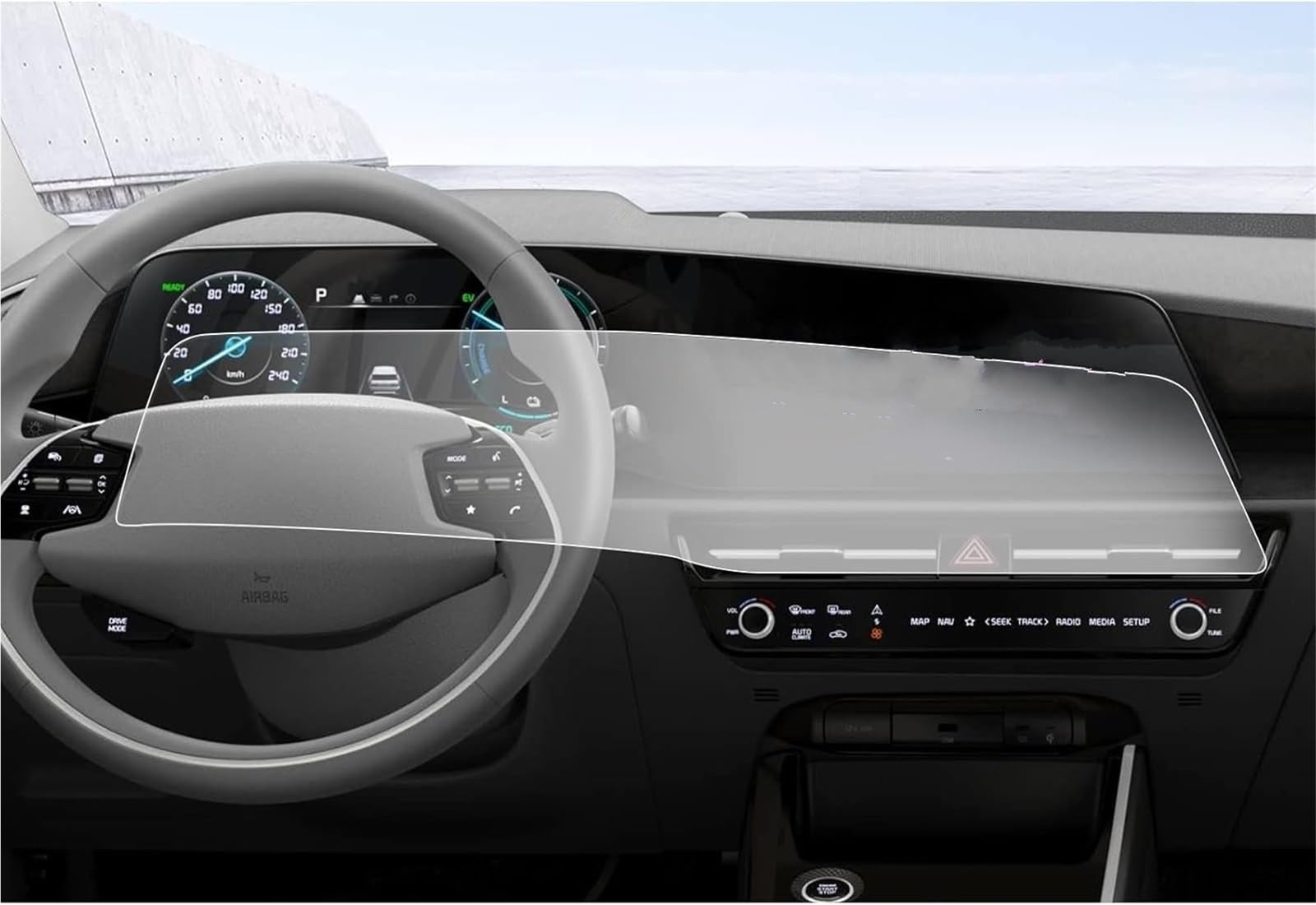 Auto Displayschutzfolie Autoradio-GPS-Navigation Und Armaturenbrett-TPU-Bildschirmschutzfolie Für Kia Für NIRO 2022 2023 2024 2025 GPS Schutzfolie Auto Displayschutzfolie Autoradio-GPS-Navigation Und Armaturenbrett-TPU-Bildschirmschutzfolie Für Kia Für NIRO 2022 2023 2024 2025 GPS Schutzfolie von SCUASKJ