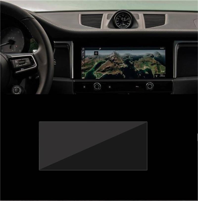 Auto Displayschutzfolie Bildschirm Auto Navigation Screen Protector Film Gehärtetem Glas Touch Screen Protector Für Macan 2022 2023 GPS Schutzfolie von SCUASKJ